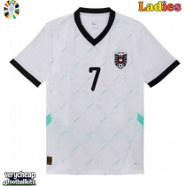 Austria Marko Arnautovic #7 Replica Away Shirt Ladies Euro 2024 Short Sleeve